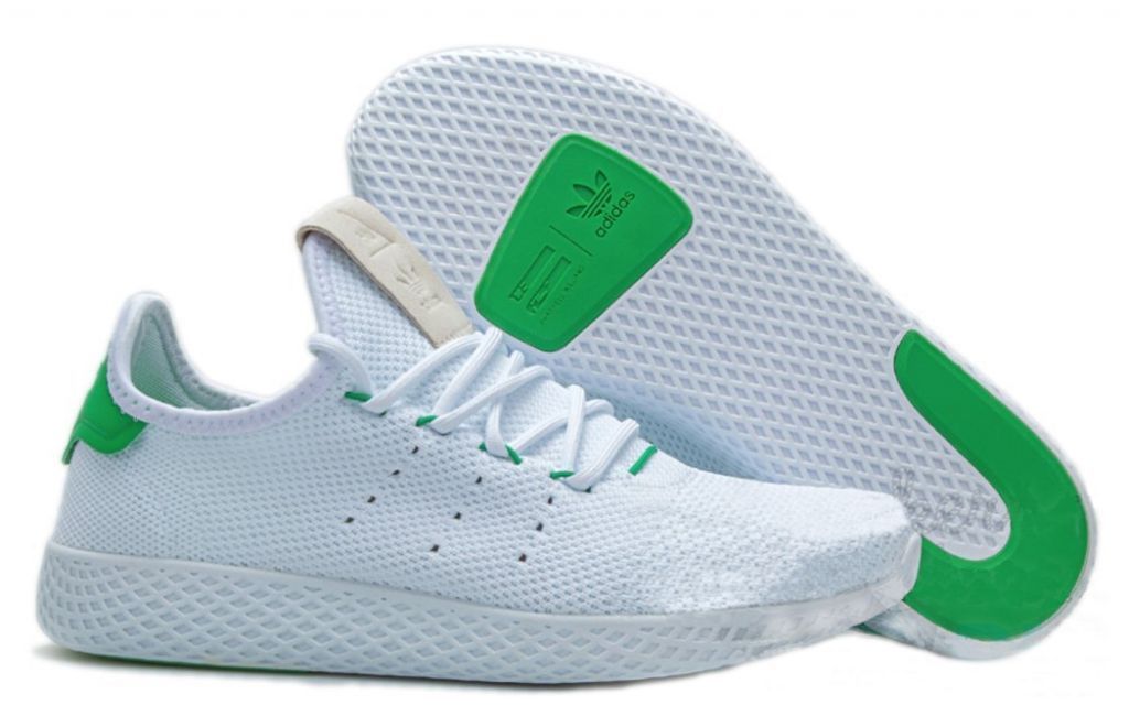 Adidas x Pharrell Williams Tennis Hu White/Green