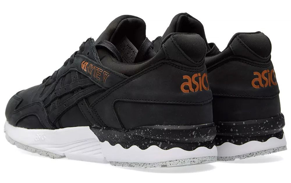 Asics Gel Lyte 5 черные с белой подошвой (40-44)