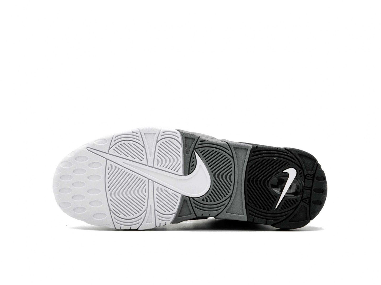 Nike Air More Uptempo White/Grey/Black, белый, серый, черный, нубук, мужские