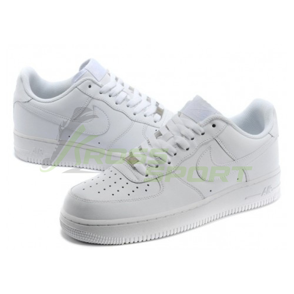  Nike Air Force 1 Low All White c мехом